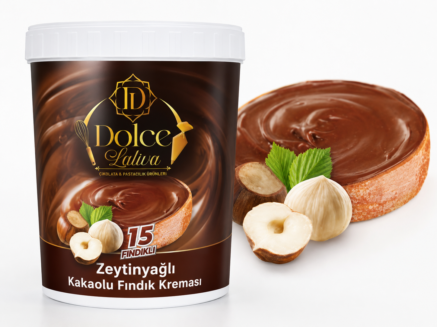 Dolce Laliva Zeytinyağlı Kakaolu Fındık Kreması